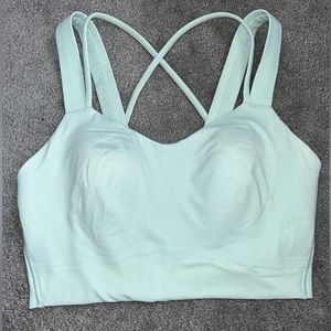 Lululemon Like a Cloud Longline Bra Wild Mint Size 4